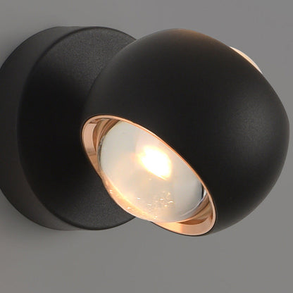 Spherical Round Aluminum Iron LED Wall Scone Lamp