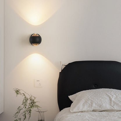 Spherical Round Aluminum Iron LED Wall Scone Lamp