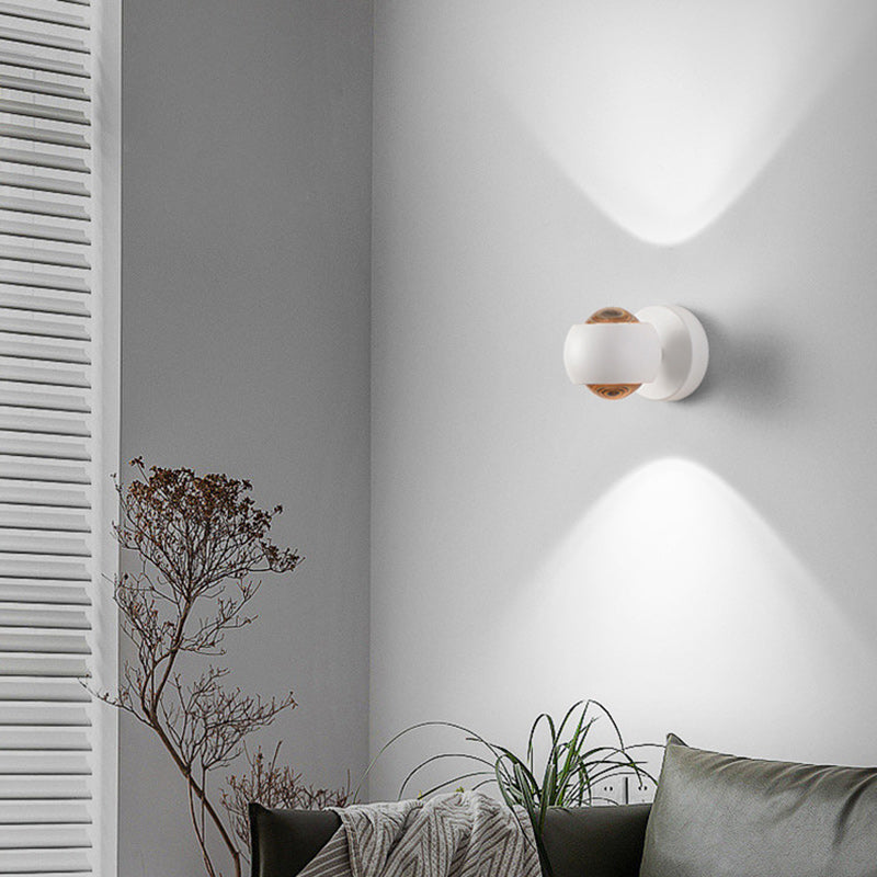 Spherical Round Aluminum Iron LED Wall Scone Lamp