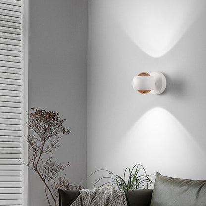 Spherical Round Aluminum Iron LED Wall Scone Lamp