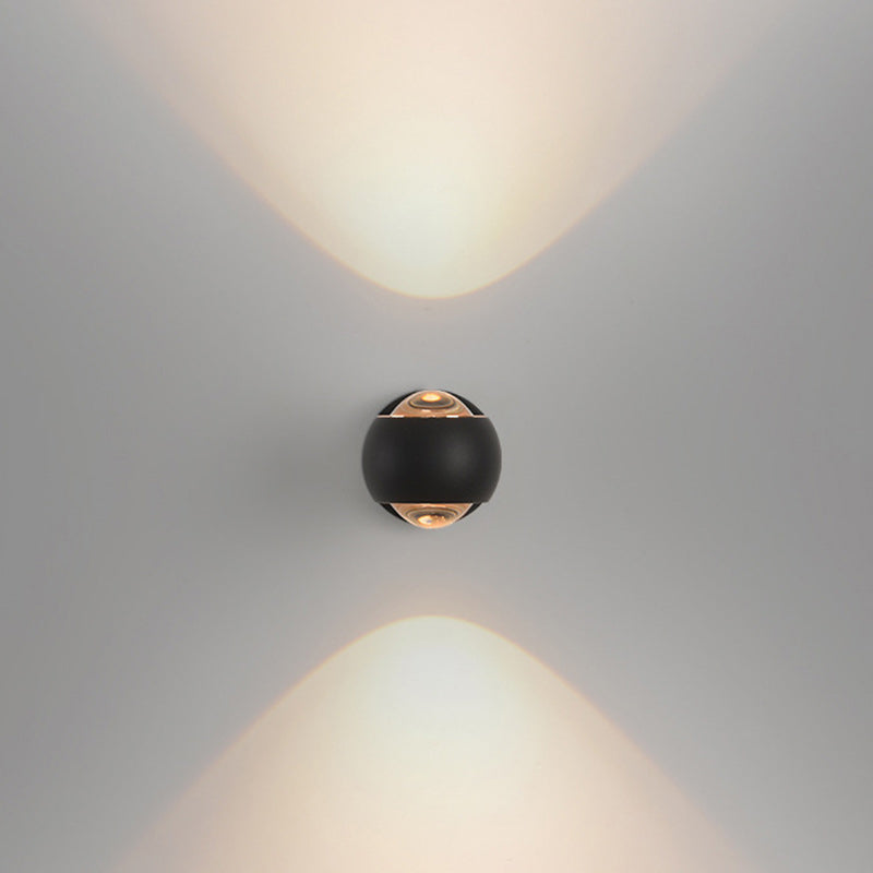 Spherical Round Aluminum Iron LED Wall Scone Lamp