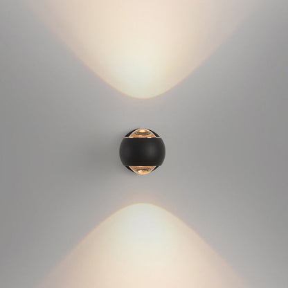 Spherical Round Aluminum Iron LED Wall Scone Lamp