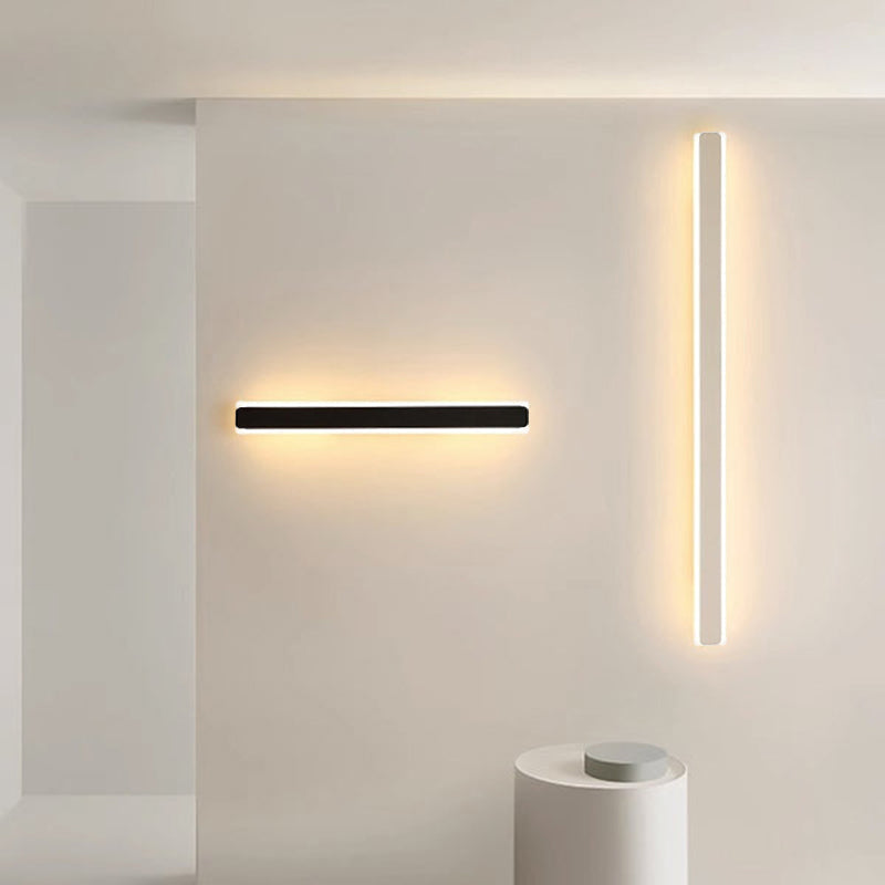 Minimalist Rectangular Iron Acrylic LED Wall Sconce Lamp
