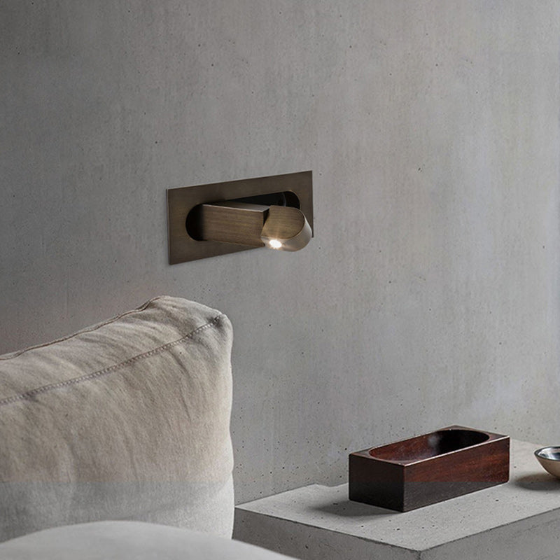 Rectangular Cylindrical Steel Aluminum LED Wall Scone Lamp