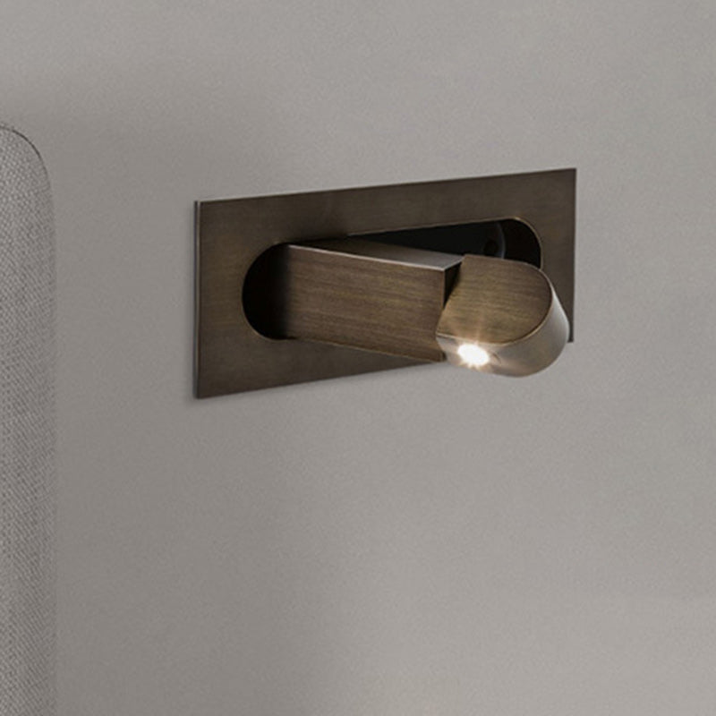 Rectangular Cylindrical Steel Aluminum LED Wall Scone Lamp