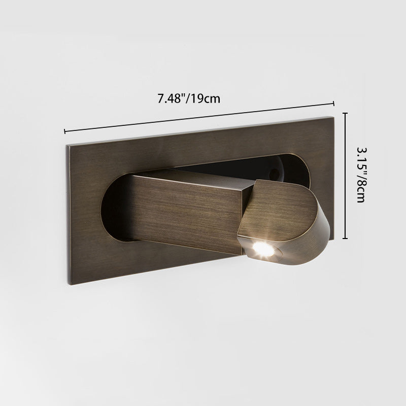 Rectangular Cylindrical Steel Aluminum LED Wall Scone Lamp