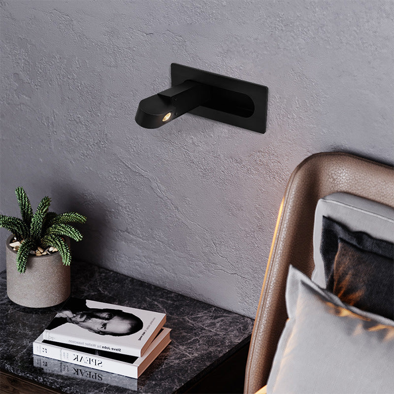 Rectangular Cylindrical Steel Aluminum LED Wall Scone Lamp