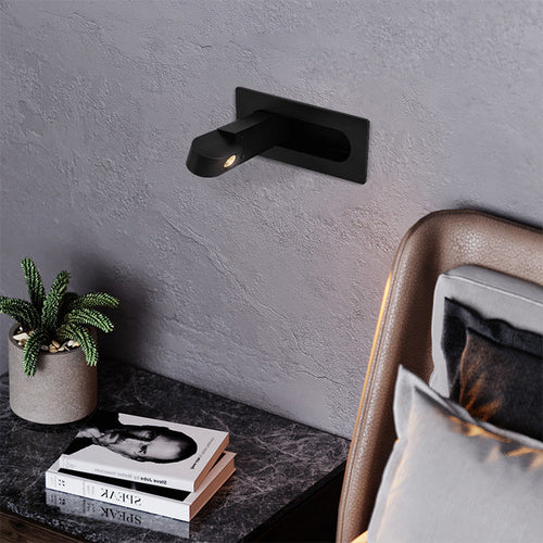 Rectangular Cylindrical Steel Aluminum LED Wall Scone Lamp