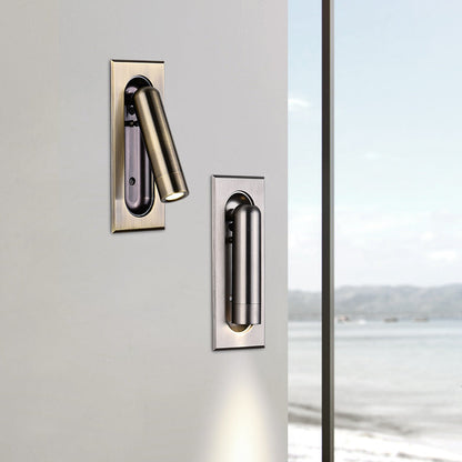 Cylindrical Acrylic Aluminum Inset LED Wall Scone Lamp