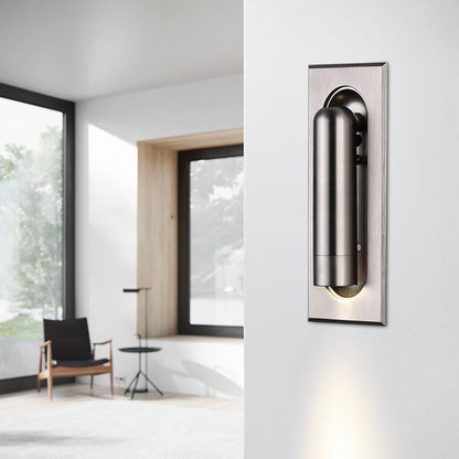 Cylindrical Acrylic Aluminum Inset LED Wall Scone Lamp
