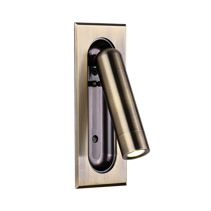 Cylindrical Acrylic Aluminum Inset LED Wall Scone Lamp