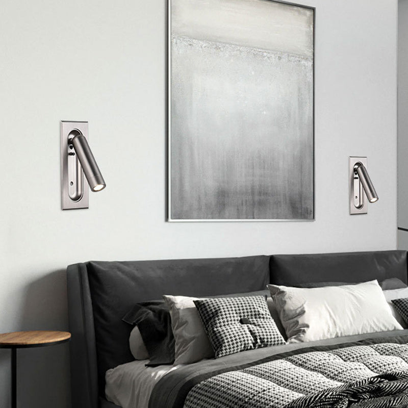 Cylindrical Acrylic Aluminum Inset LED Wall Scone Lamp