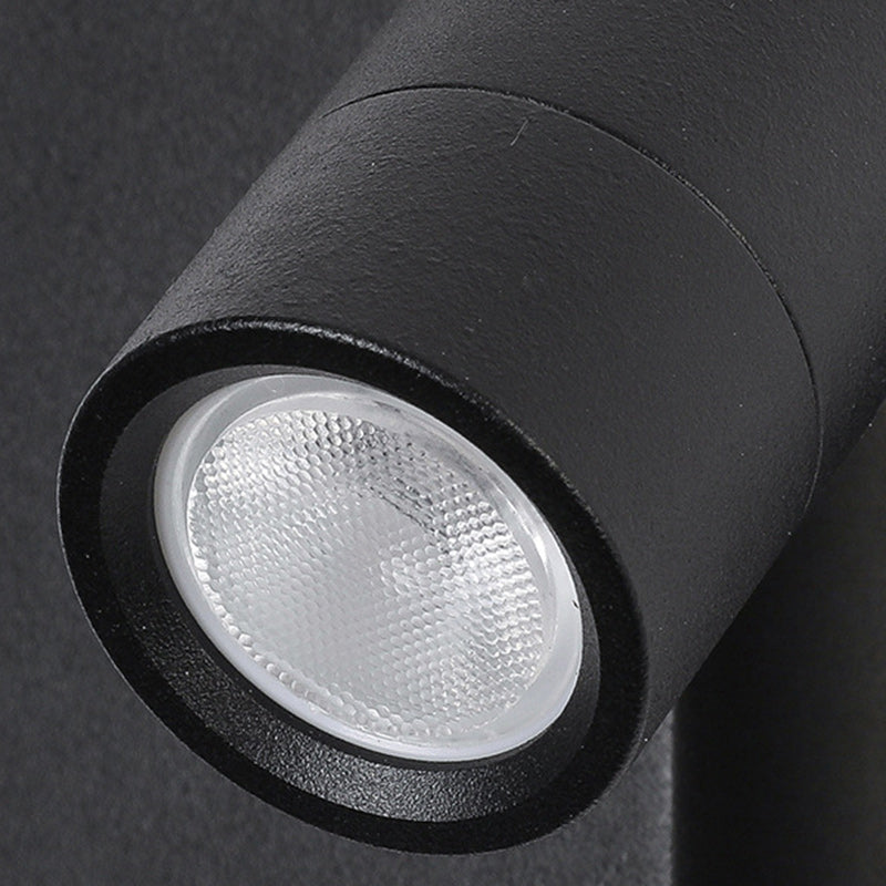 Round Cylindrical Aluminum Acrylic LED Wall Scone Lamp