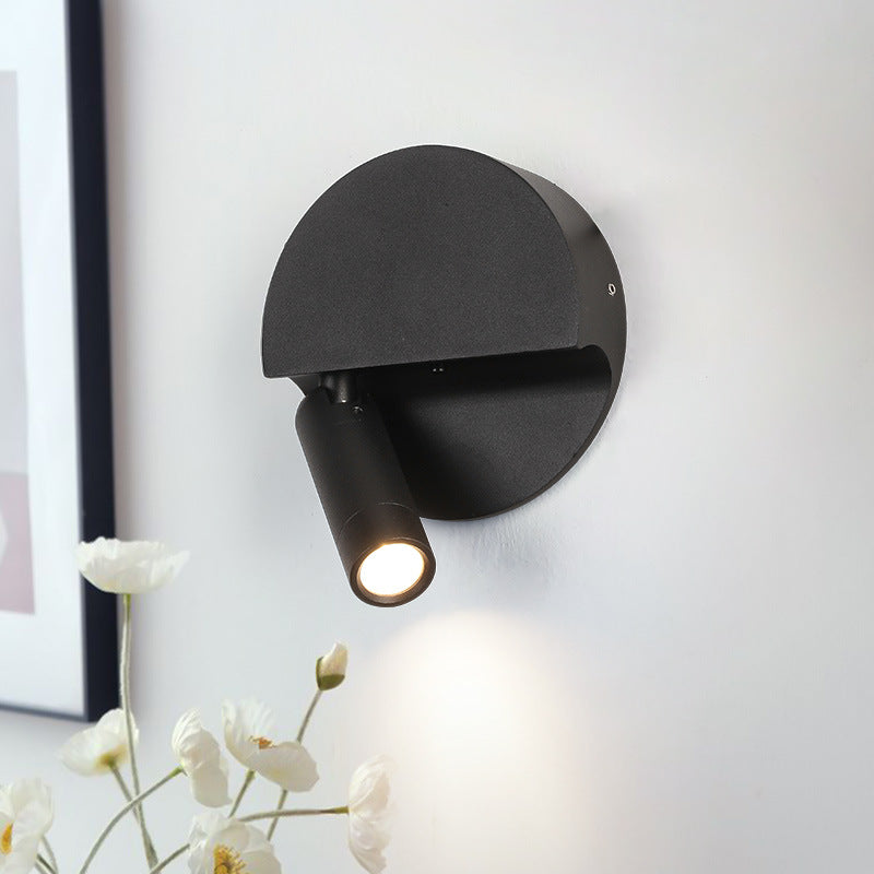 Round Cylindrical Aluminum Acrylic LED Wall Scone Lamp