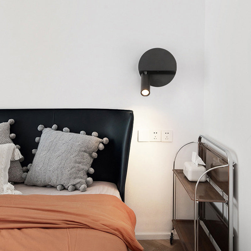 Round Cylindrical Aluminum Acrylic LED Wall Scone Lamp