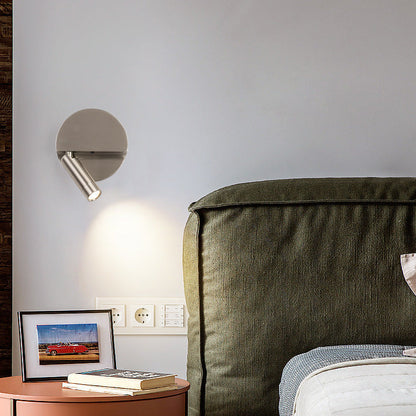 Round Cylindrical Aluminum Acrylic LED Wall Scone Lamp