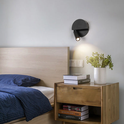 Round Cylindrical Aluminum Acrylic LED Wall Scone Lamp