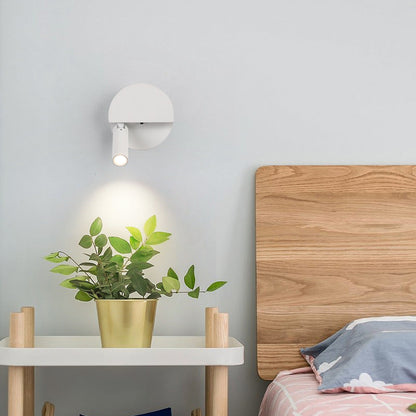 Round Cylindrical Aluminum Acrylic LED Wall Scone Lamp