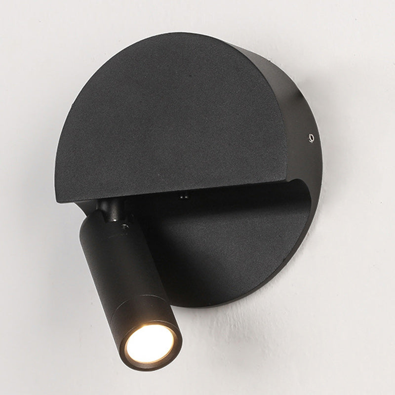 Round Cylindrical Aluminum Acrylic LED Wall Scone Lamp