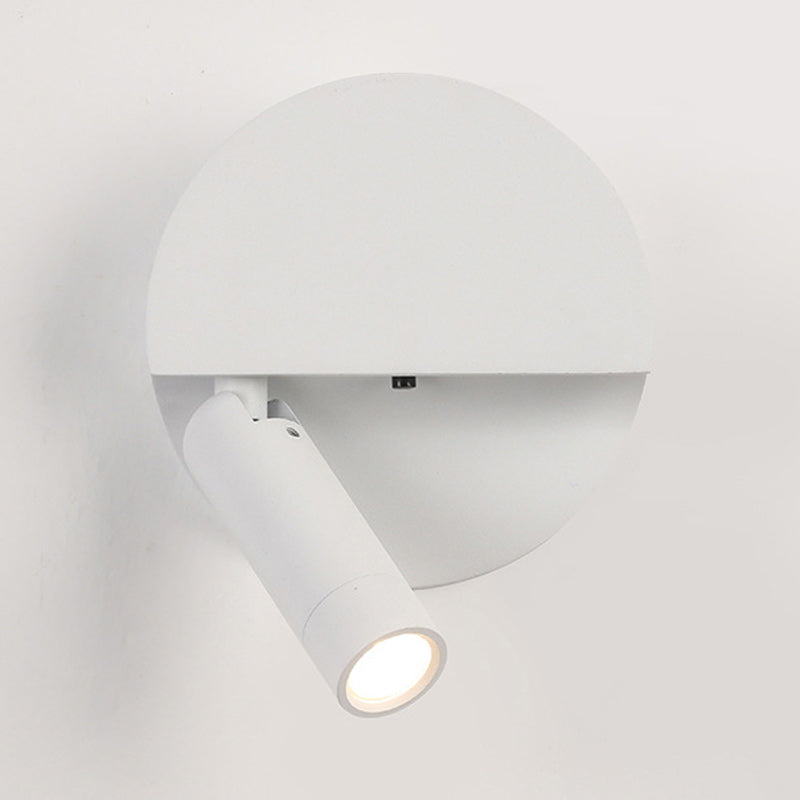 Round Cylindrical Aluminum Acrylic LED Wall Scone Lamp
