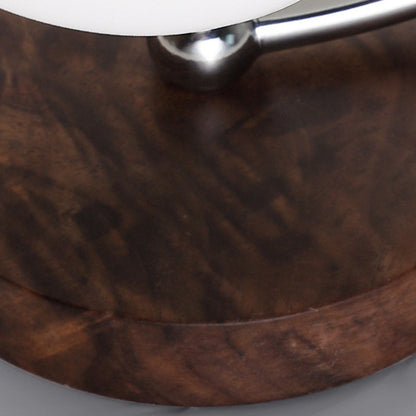 Traditional Oval Wood Iron Glass 1-Light Wall Sconce Lamp