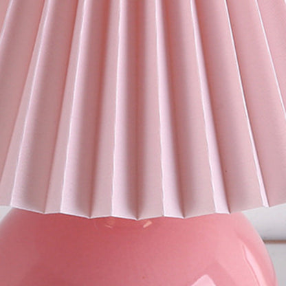 Modern Fabric Orb Table Lamp