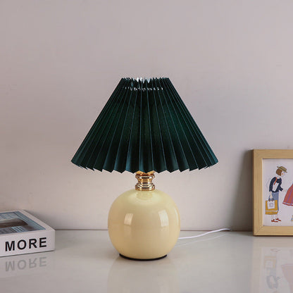 Modern Fabric Orb Table Lamp