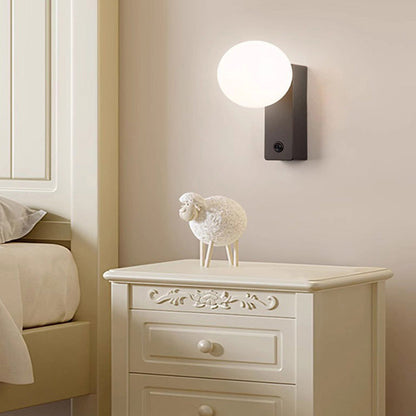 Simplicity Orb Aluminum ABS 1-Light Wall Sconce Lamp