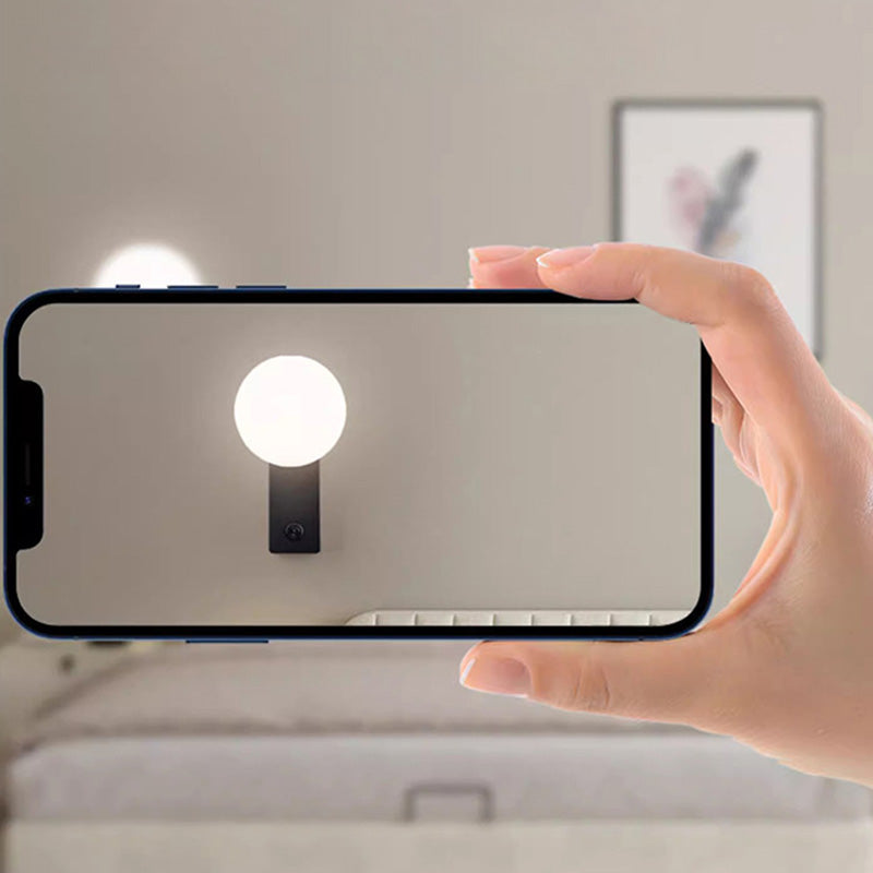 Simplicity Orb Aluminum ABS 1-Light Wall Sconce Lamp
