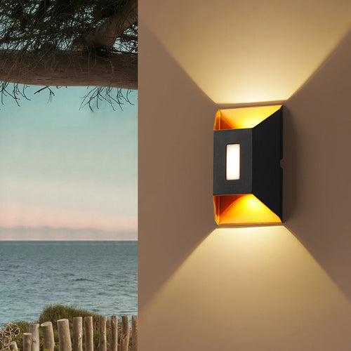 Waterproof Trapezoidal Aluminum LED Wall Sconce Lamp