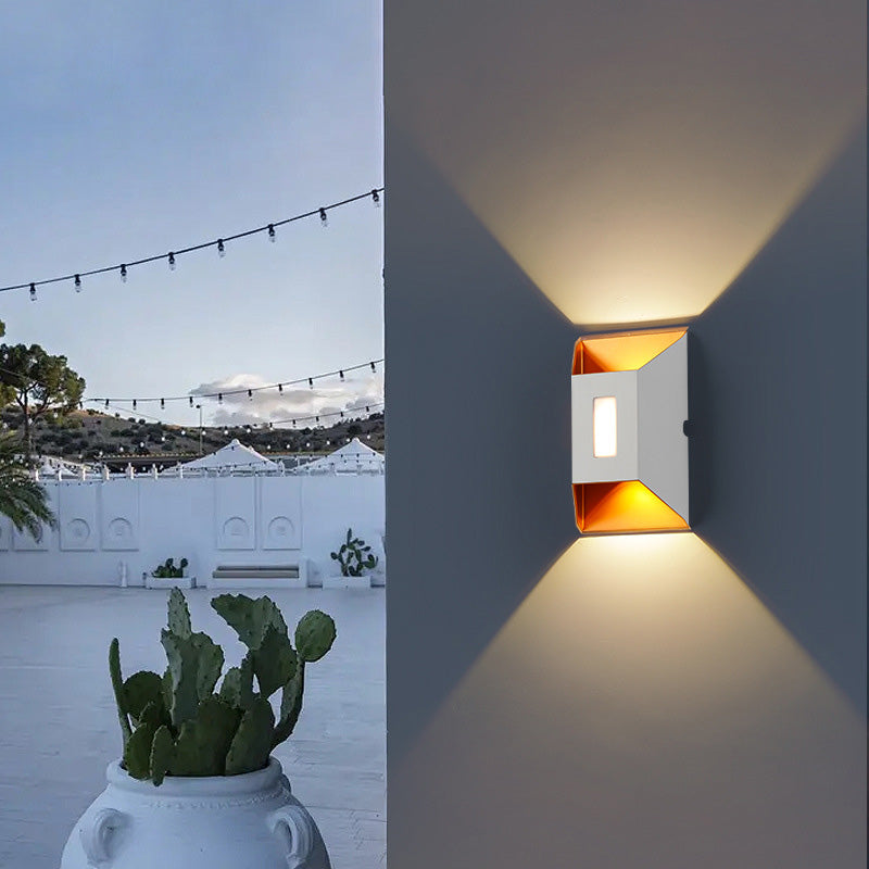 Waterproof Trapezoidal Aluminum LED Wall Sconce Lamp