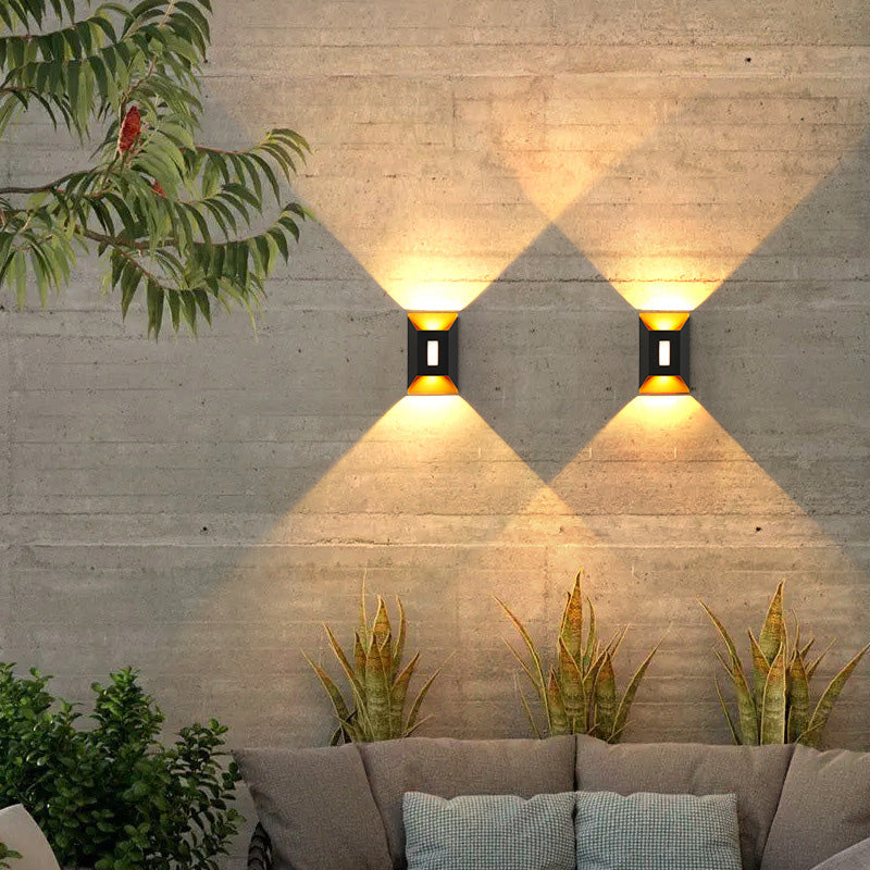 Waterproof Trapezoidal Aluminum LED Wall Sconce Lamp