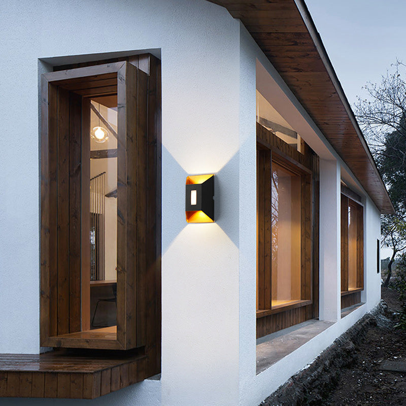 Waterproof Trapezoidal Aluminum LED Wall Sconce Lamp