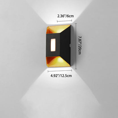 Waterproof Trapezoidal Aluminum LED Wall Sconce Lamp
