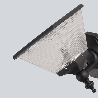 Solar Square Round Aluminum PC LED Wall Sconce Lamp