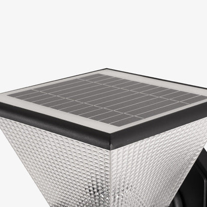Solar Square Round Aluminum PC LED Wall Sconce Lamp