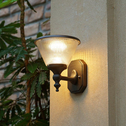 Solar Square Round Aluminum PC LED Wall Sconce Lamp