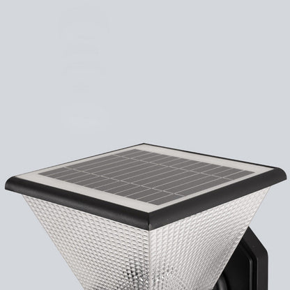 Solar Square Round Aluminum PC LED Wall Sconce Lamp