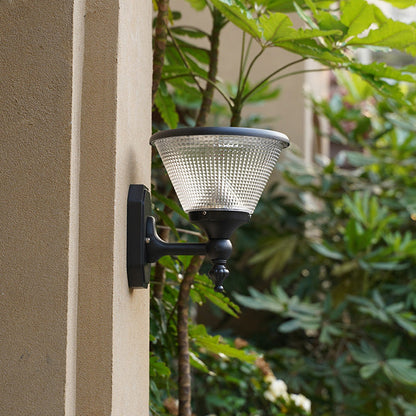 Solar Square Round Aluminum PC LED Wall Sconce Lamp