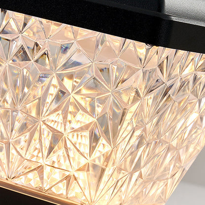 Minimalist Solar Square Round PC LED Wall Sconce Lamp