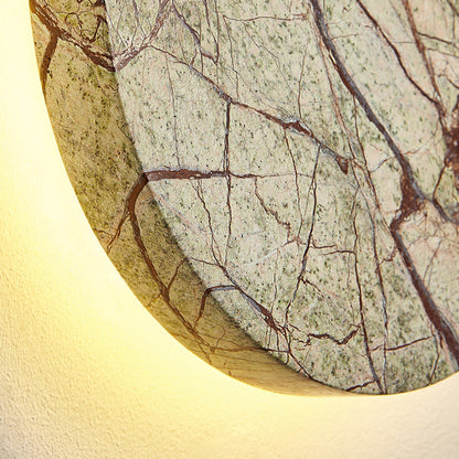 Contemporary Nordic Round Marble LED Wall Sconce Lamp