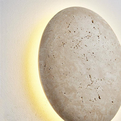 Creative Balloon Beige Travertine LED Wall Sconce Lamp