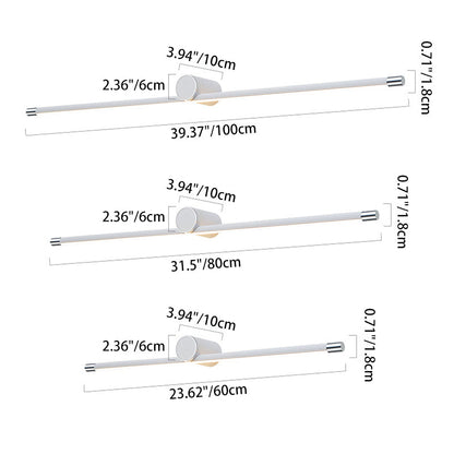 Long Aluminum Iron LED Vanity Light Wall Sconce Lamp