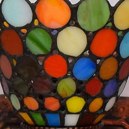 Tiffany Lace Stained Glass Iron 3-Light Wall Sconce Lamp