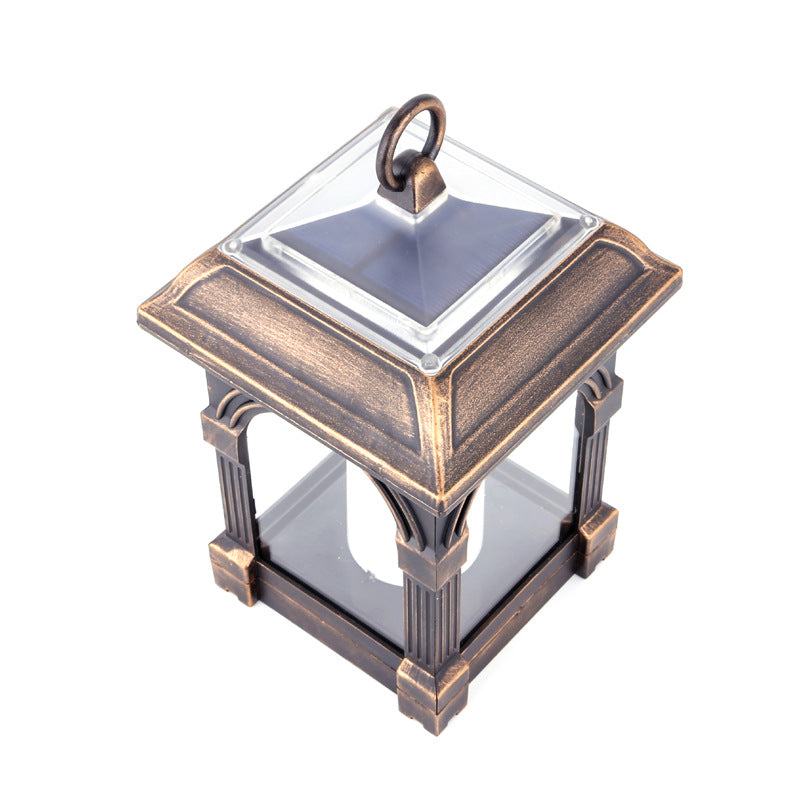 Solar Candle Plastic LED Outdoor Wall Sconce Lamp