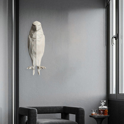 Creative 3D Printed Eagle Owl Plastic LED Wall Sconce Lamp