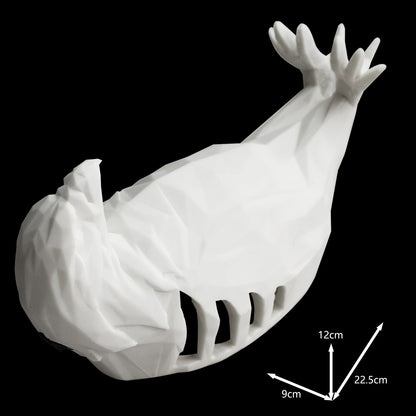 Creative 3D Printed Eagle Owl Plastic LED Wall Sconce Lamp