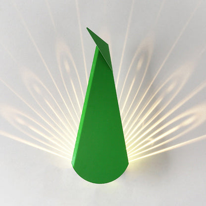 Triangle Scattered Light Iron Shade LED Wall Sconce Lamp