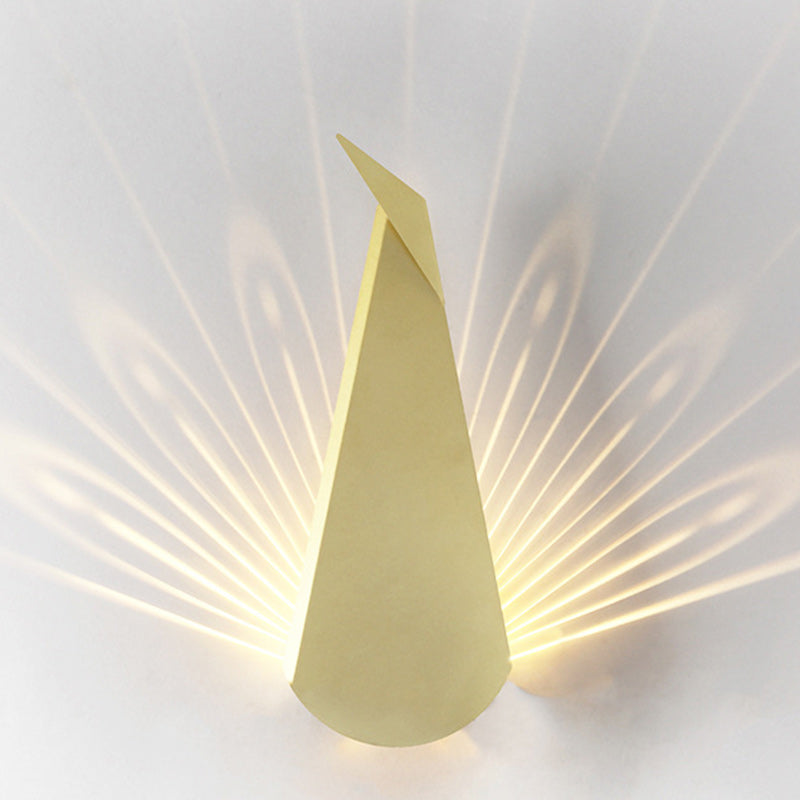 Triangle Scattered Light Iron Shade LED Wall Sconce Lamp