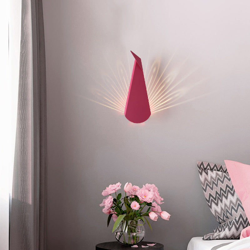 Triangle Scattered Light Iron Shade LED Wall Sconce Lamp